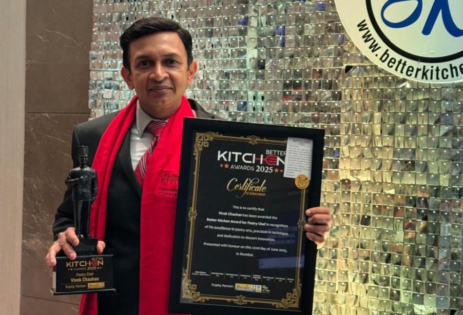 Chef Vivek Chauhan wins Better Kitchen Award for Pastry Chefs 
