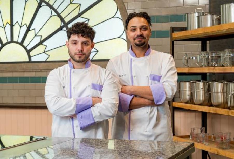 Pastry chefs Erycsson Barbosa and Jamie Akitoye