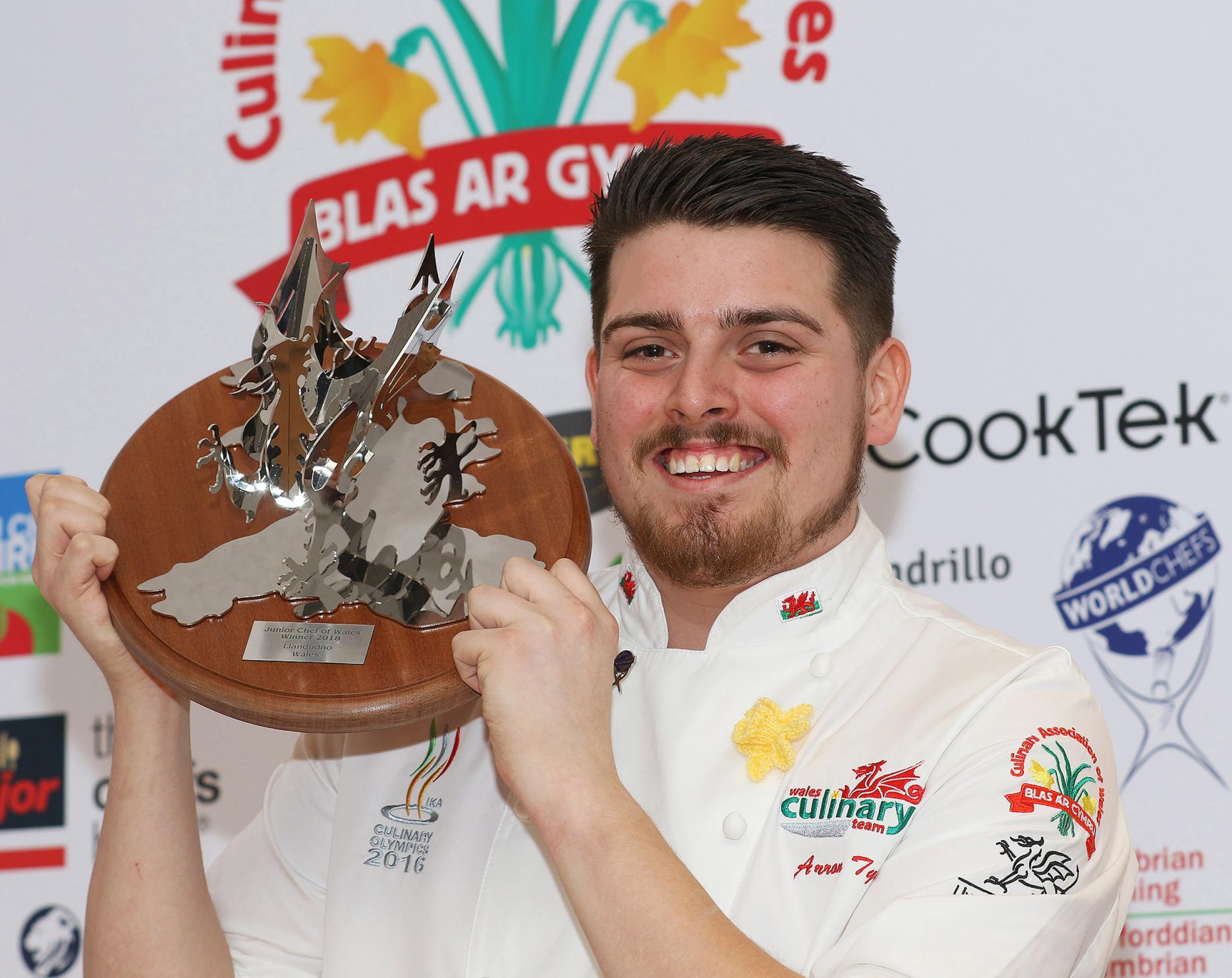 Arron Tye, 2018 Junior Chef of Wales