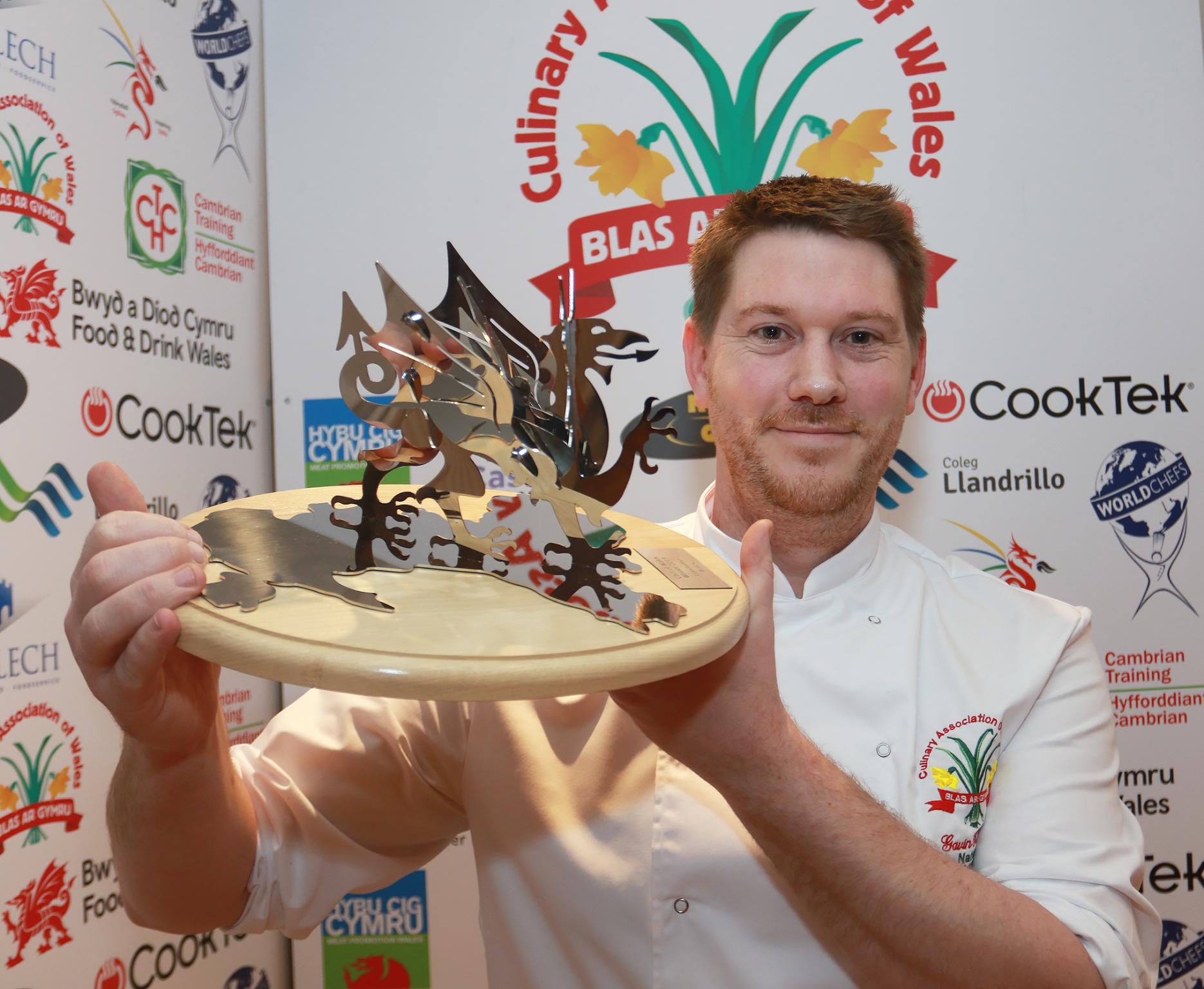 Gavin Kellett, 2019 National Chef of Wales winner.