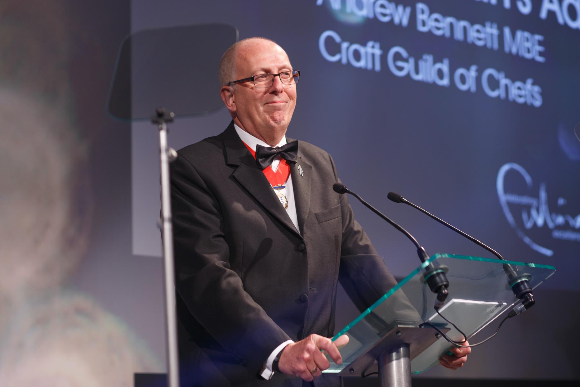 Andrew Bennett, chair of the Craft Guild of Chefs craft guild chefs hospitality scotland lockdown