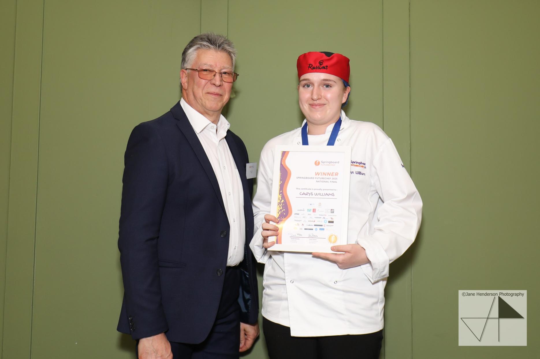 Carys Williams wins 2025 Springboard FutureChef competition Carys Williams wins 2025 Springboard FutureChef competition