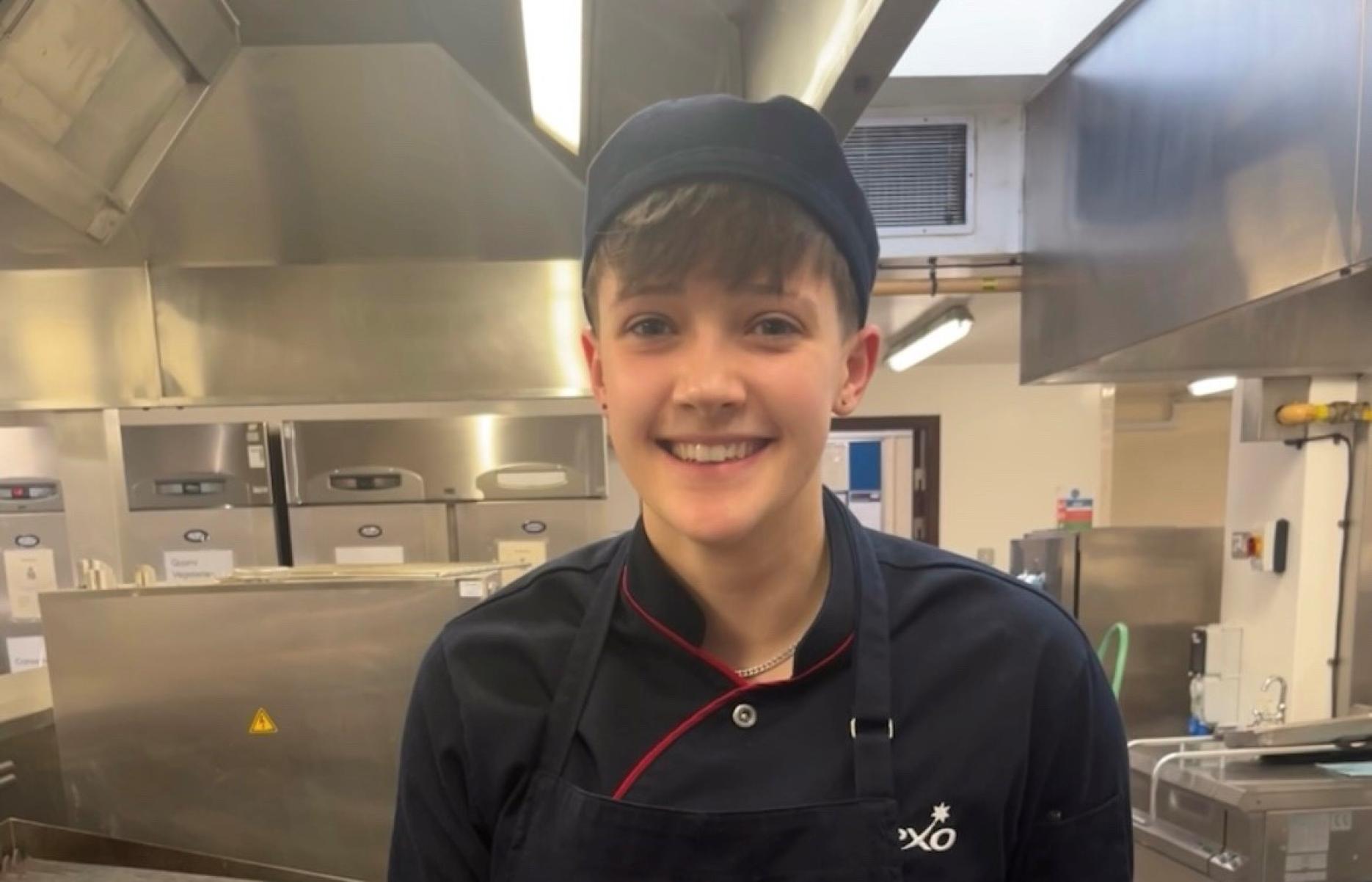 Izzy Kite, an apprentice chef at one of Sodexo’s military sites Izzy Kite, an apprentice chef at one of Sodexo’s military sites