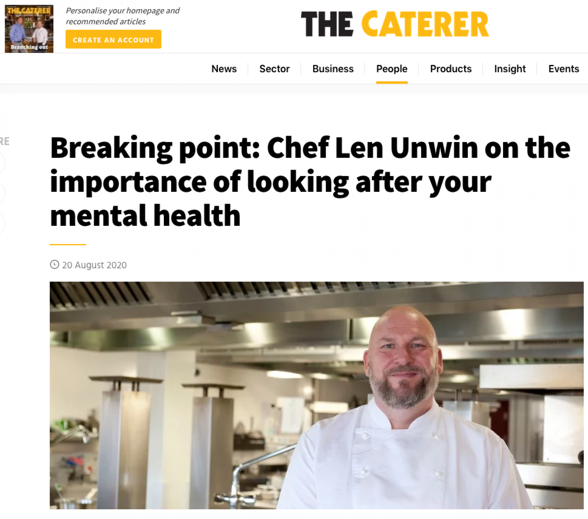 craft guild chefs caterer len unwin