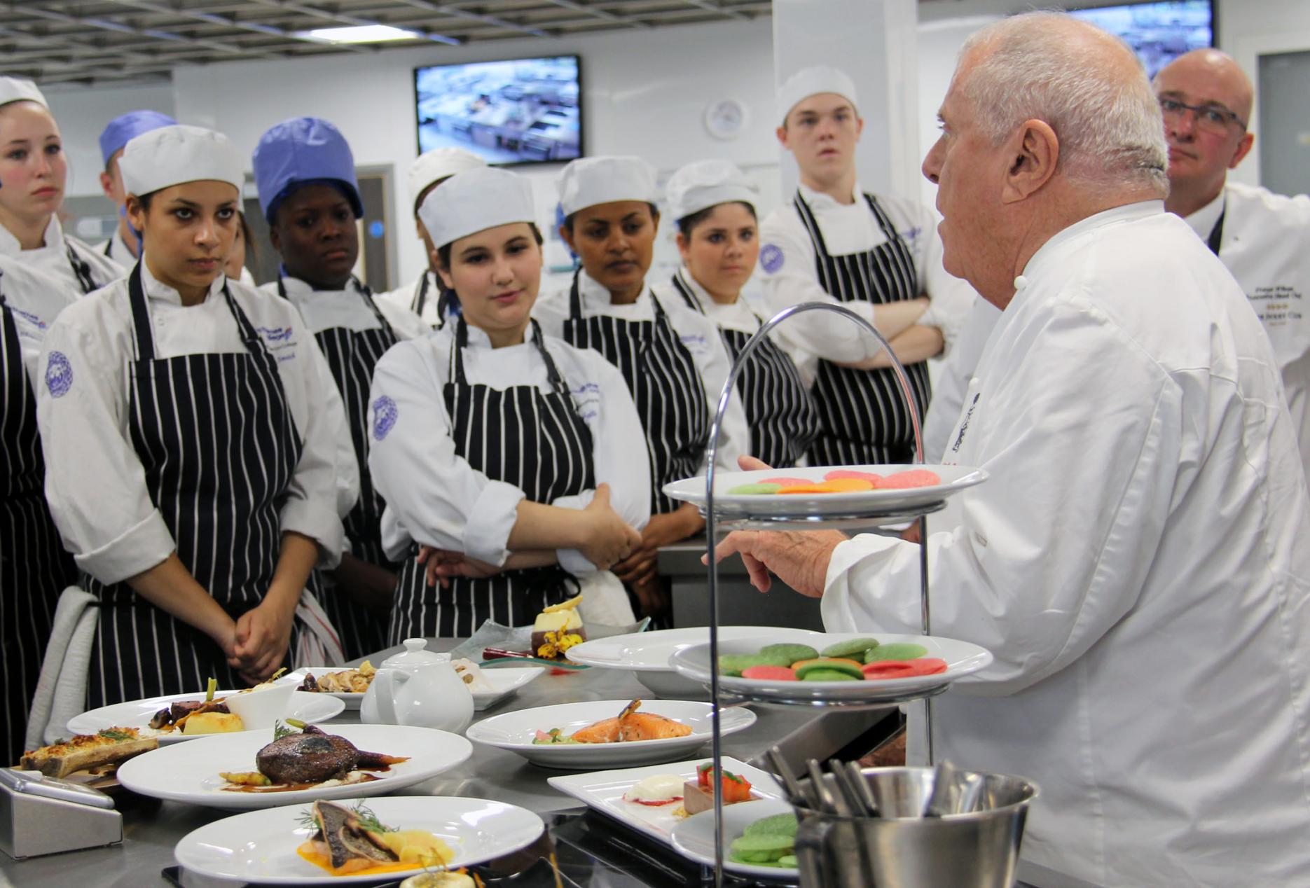 Albert Roux previously gave a masterclass at South Thames College Albert Roux to host masterclass at West Suffolk College