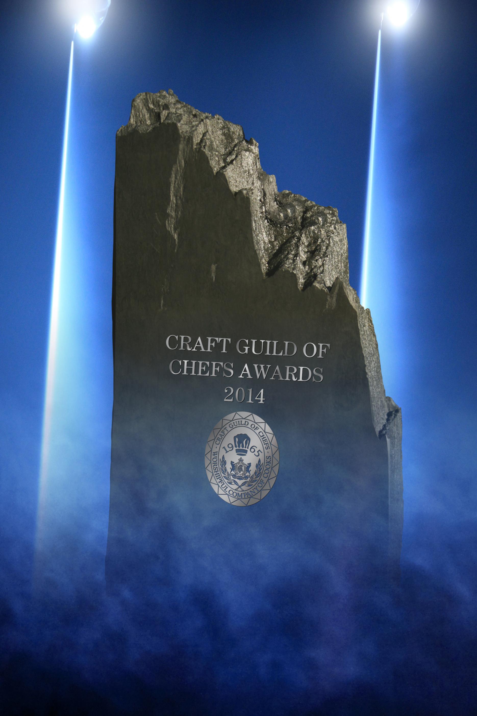 Craft Guild of Chefs Awards 2014 trophy Image of Craft Guild Awards 2014 trophy