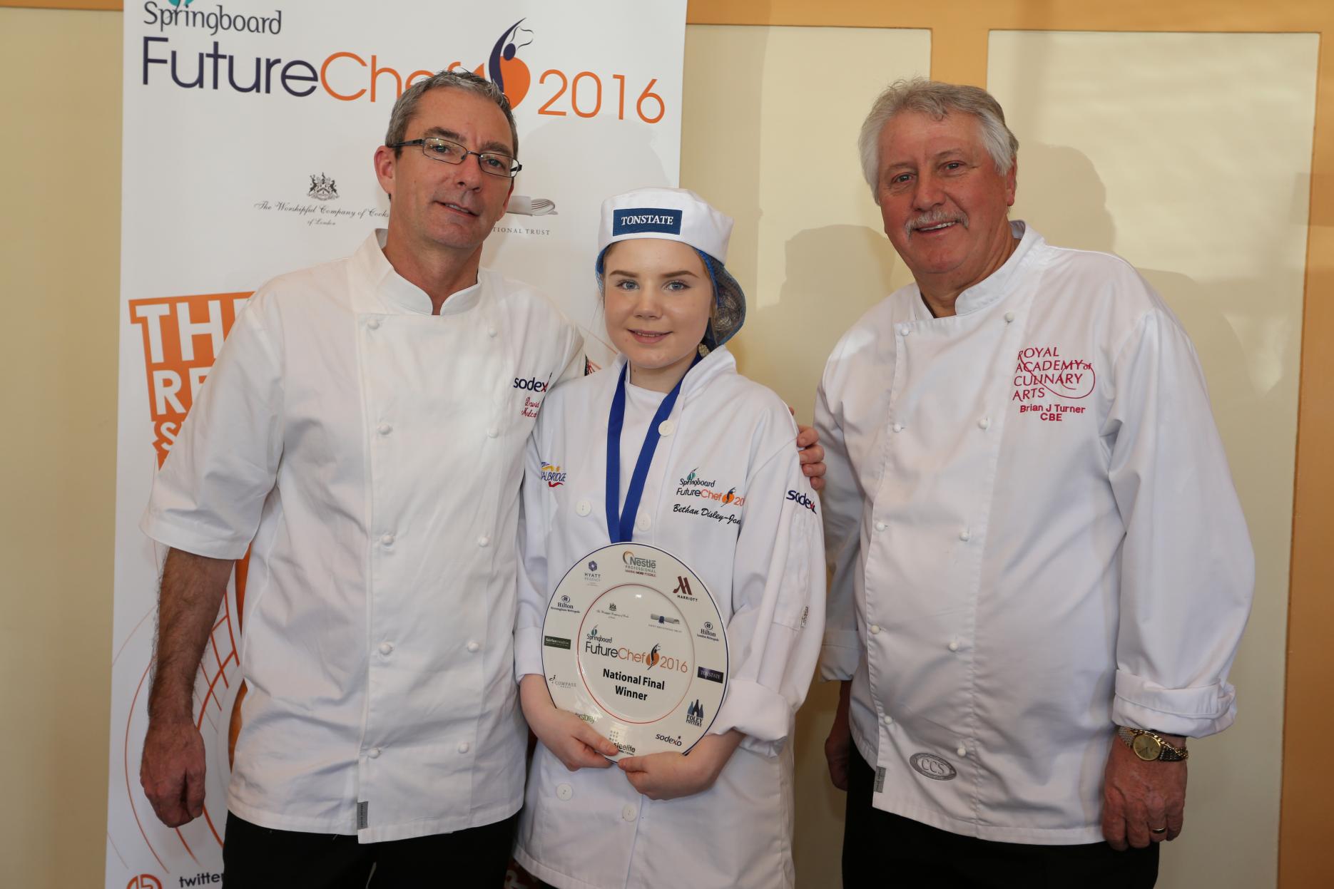 Bethan Disley-Jones collecting her award