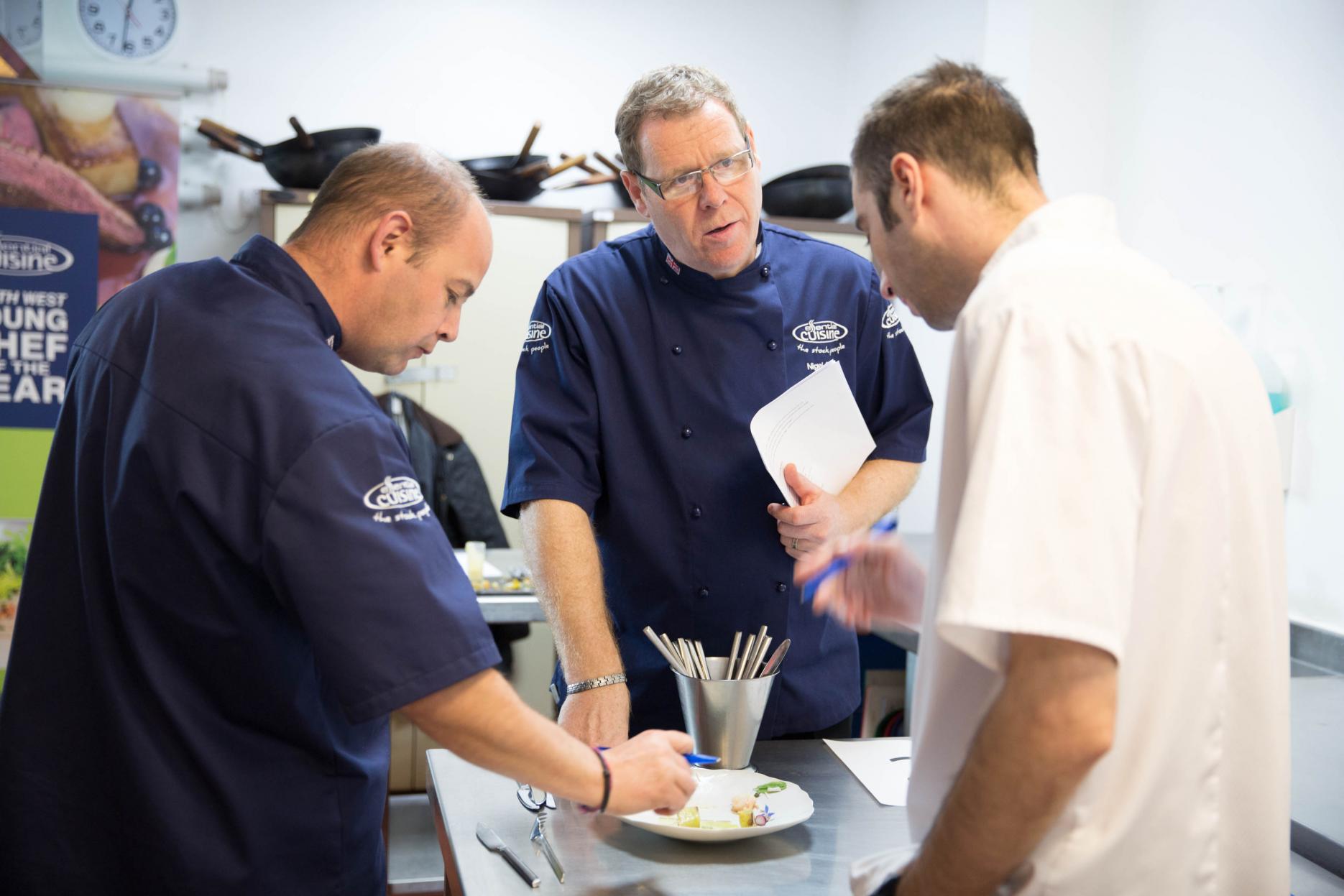 NW Young Chef of the Year judges at regional heats Image of NW Young Chef of the Year judges at regional heats