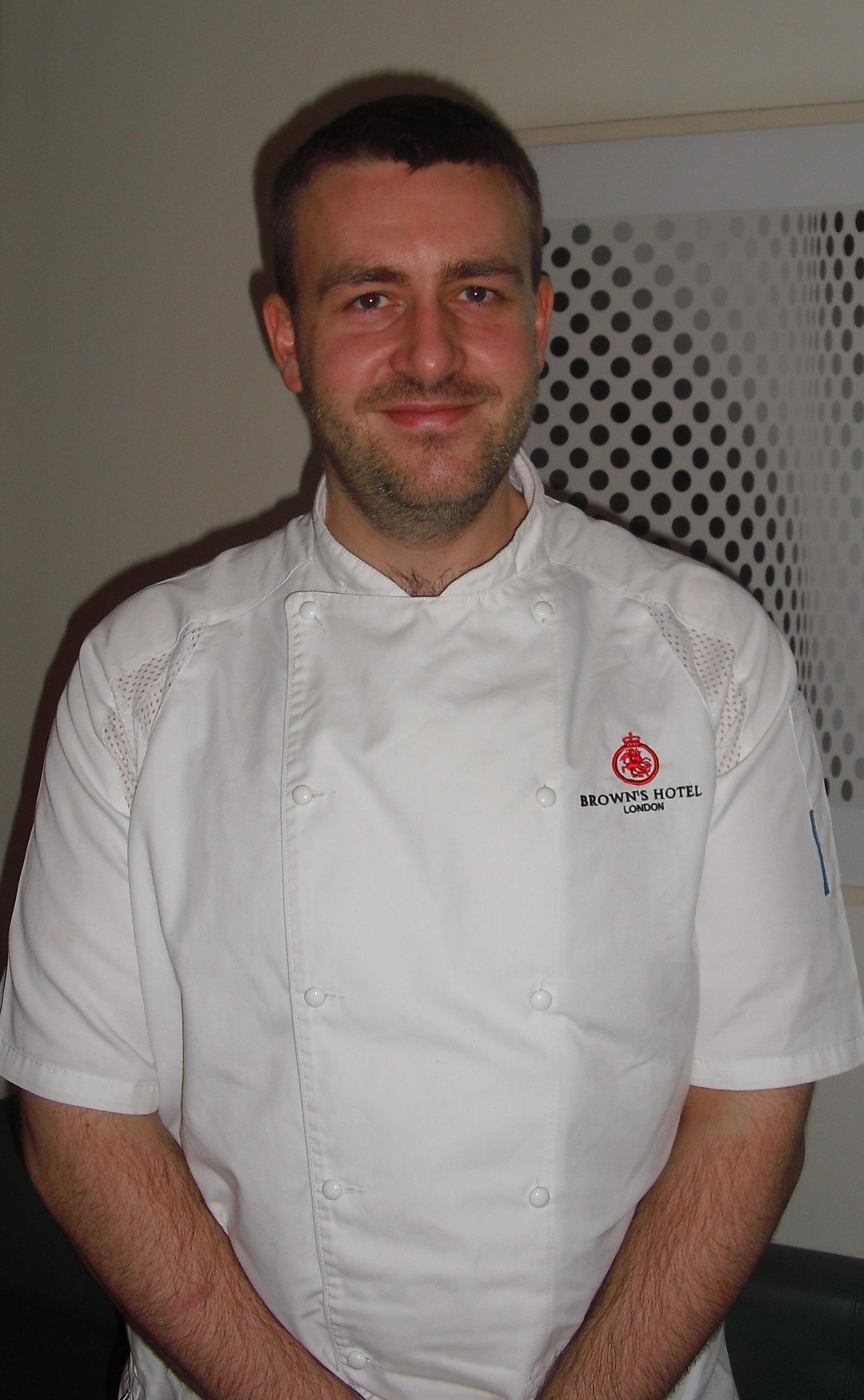 Lee Kebble has worked for Brown's Hotel since 2007 Brown's Hotel appoints new executive chef