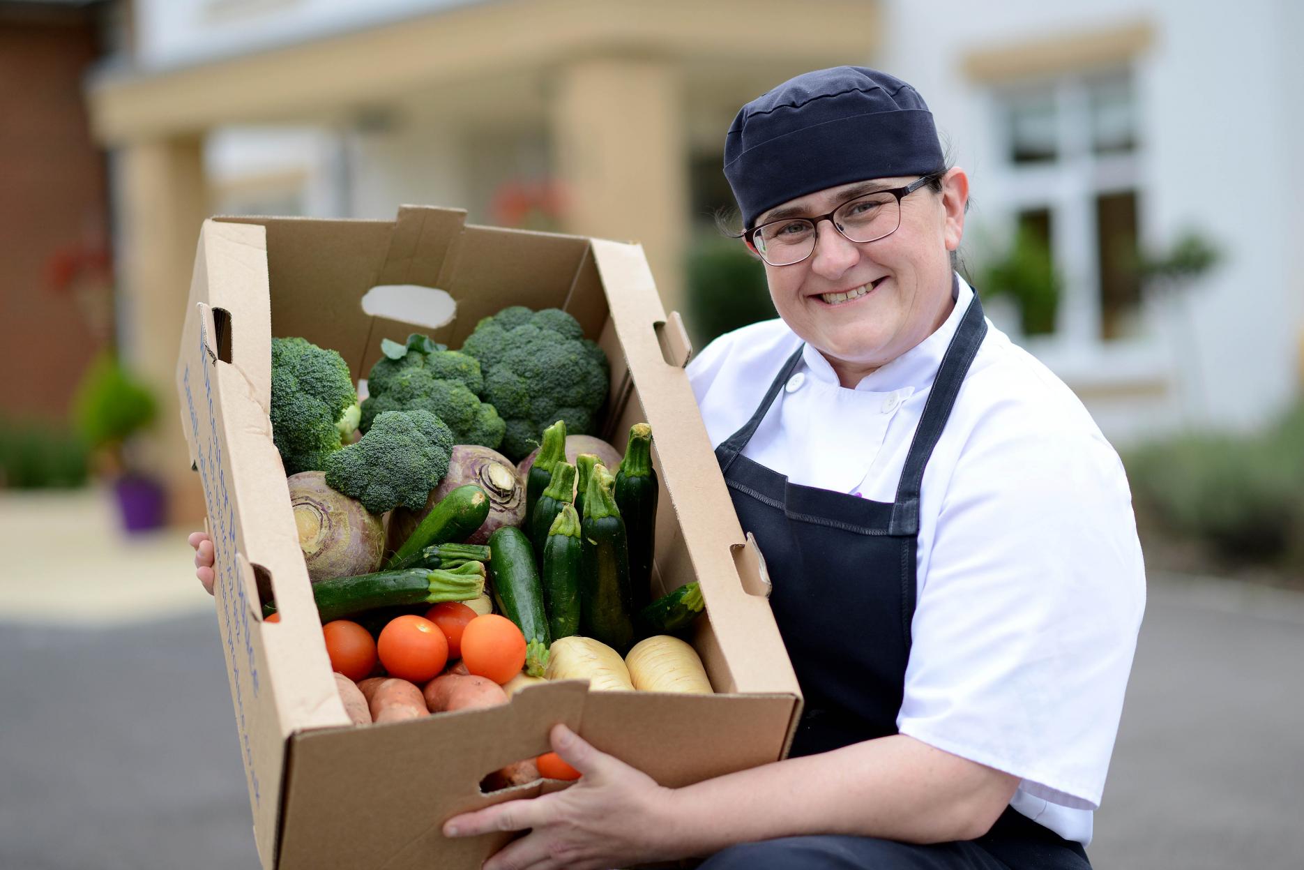 Lisa Morris won in the Nutrition and Hydration category head chef care uk great british care awards