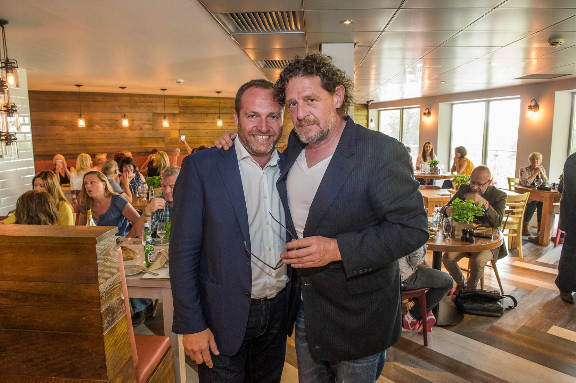 Marco Pierre White with Nick Taplin, CEO and owner at Black & White Hospitality Marco Pierre White launches ‘ultra-casual’ dining concept