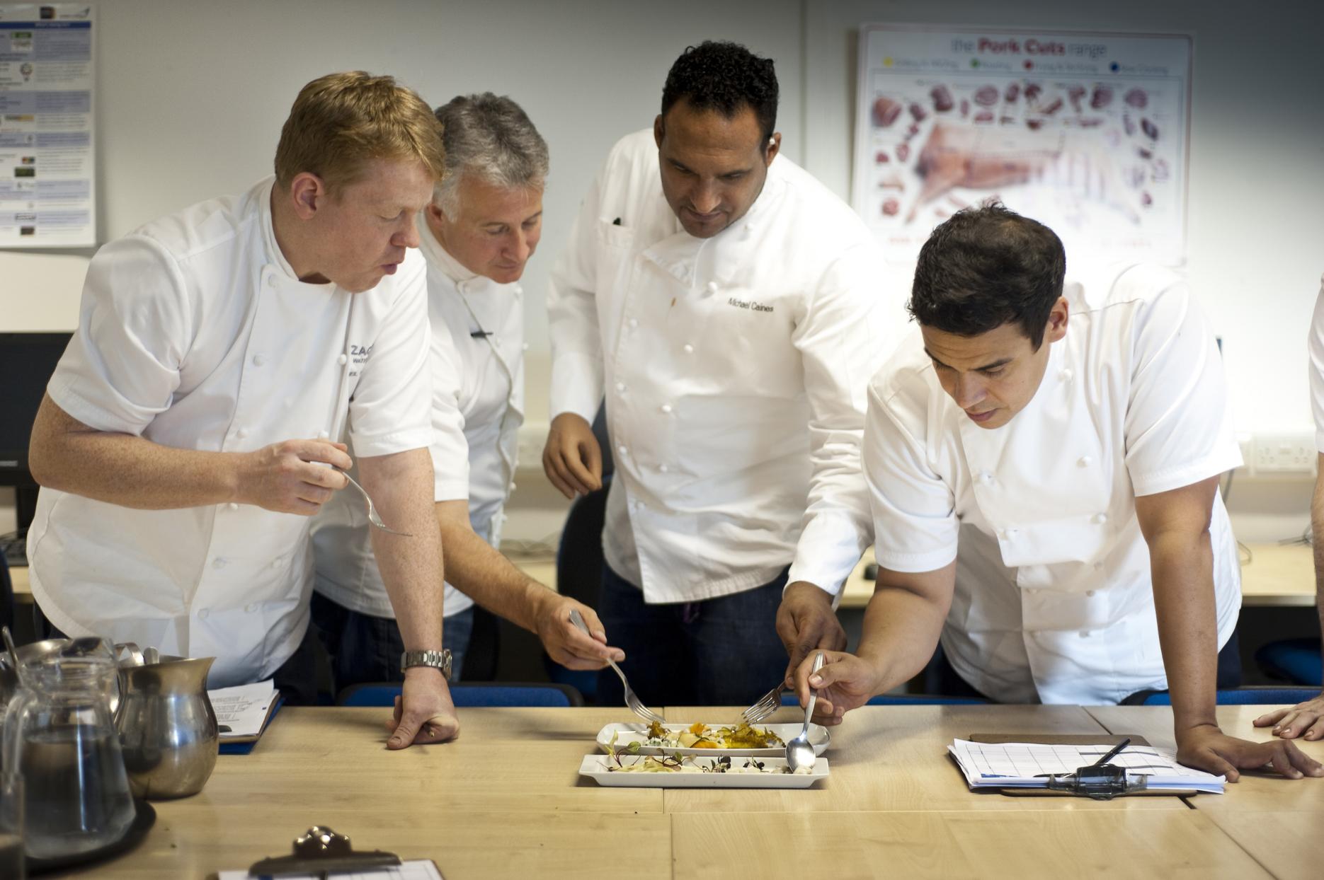 SW Chef of the Year judges Neil Haydock, Peter Gorton, Michael Caines, Paul Ainsworth Image of SW Chef of the Year judges Neil Haydock, Peter Gorton, Michael Caines,