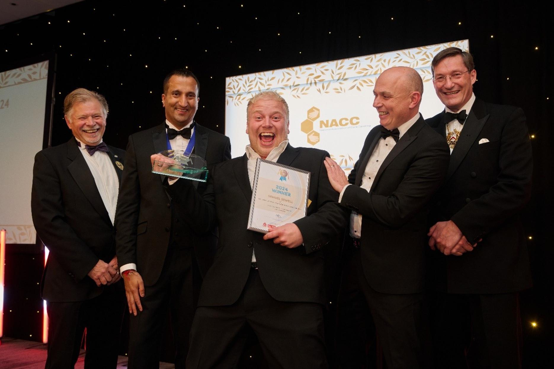 Current Chef of the Year Samuel Sewell of Wellington Vale Care Home Current Chef of the Year Samuel Sewell of Wellington Vale Care Home