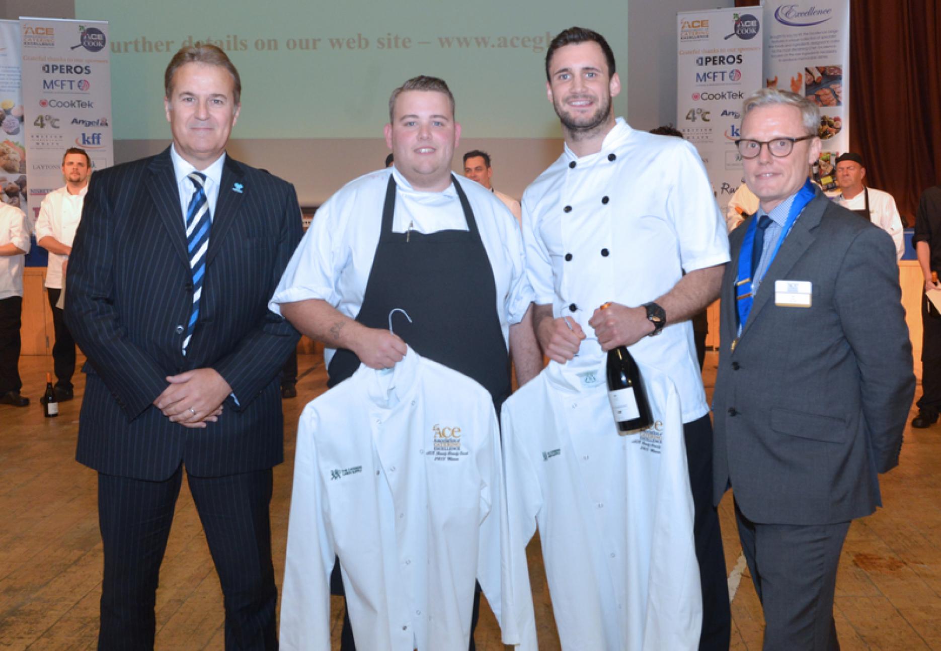 Mark Brooker (McFarlane Telfer), Steven Lickley & Paul Matthews (Vacherin), Paul Hurren (Chair of ACE)