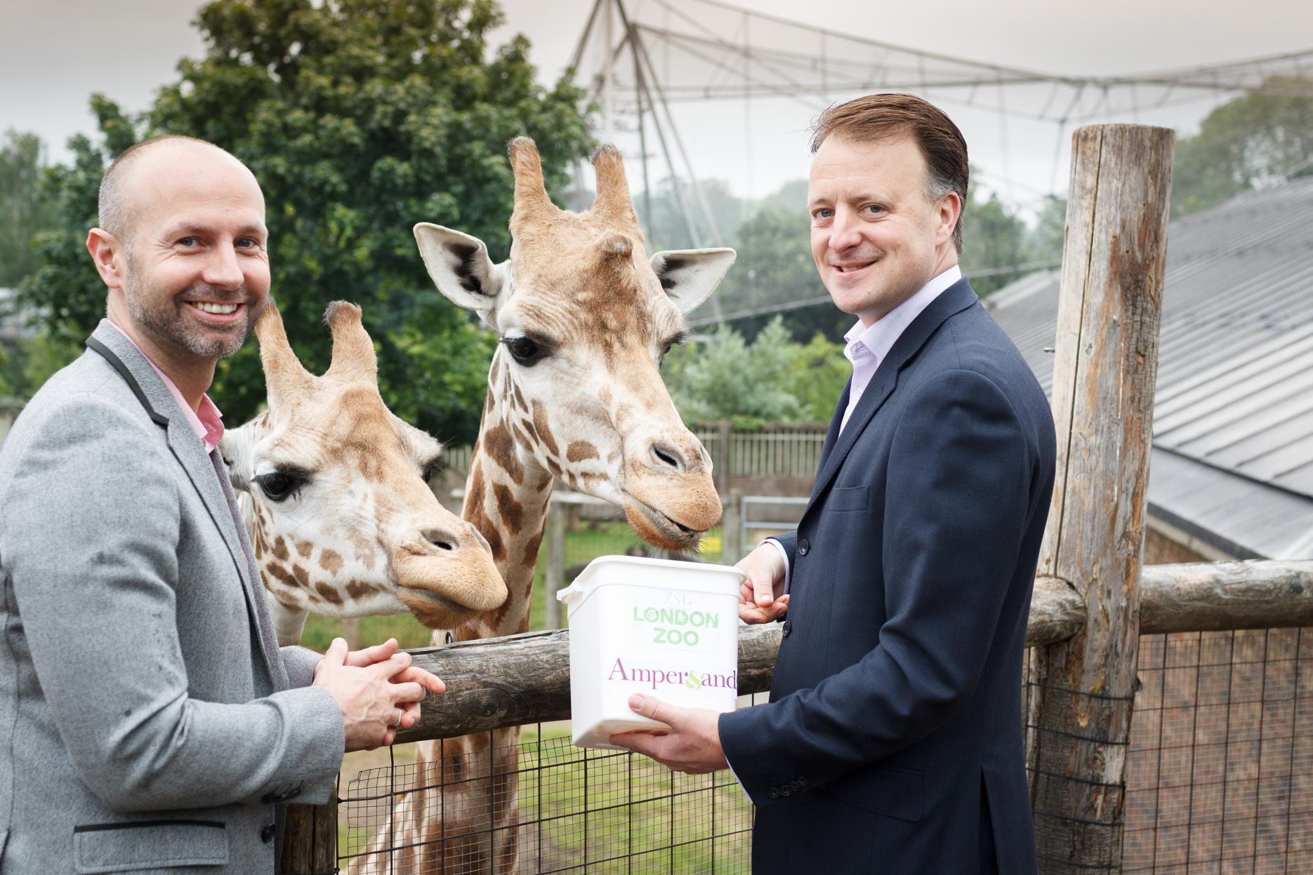 Paul Jackson of Ampersand with the zoo's Rich Storton