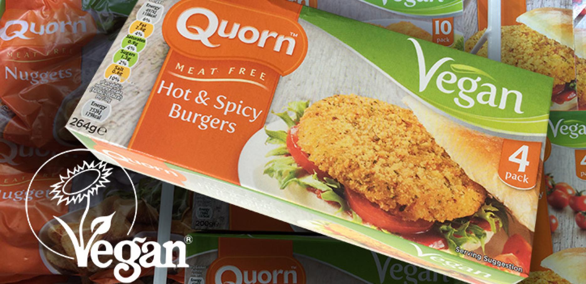 Quorn registers vegan range with vegan trademark Quorn registers vegan range with vegan trademark