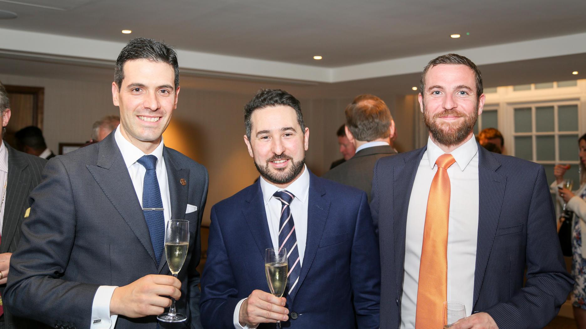 (L to R) Finalists: Raul Martinez, The Arts Club; Yacine Bezegouche of The Hilton Bankside; Paul Clarkson of The Clink