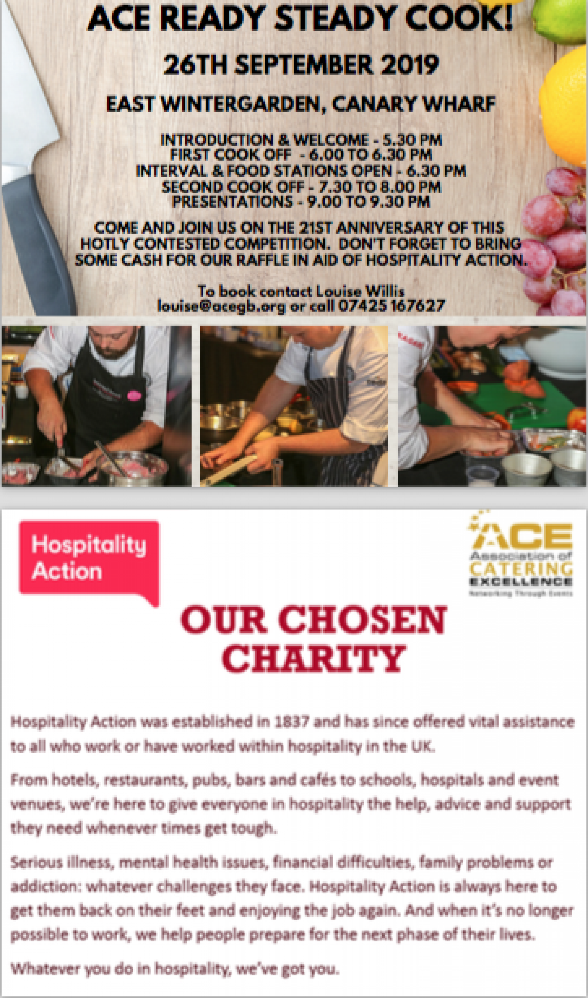 ACE launches Ready Steady Cook 2019