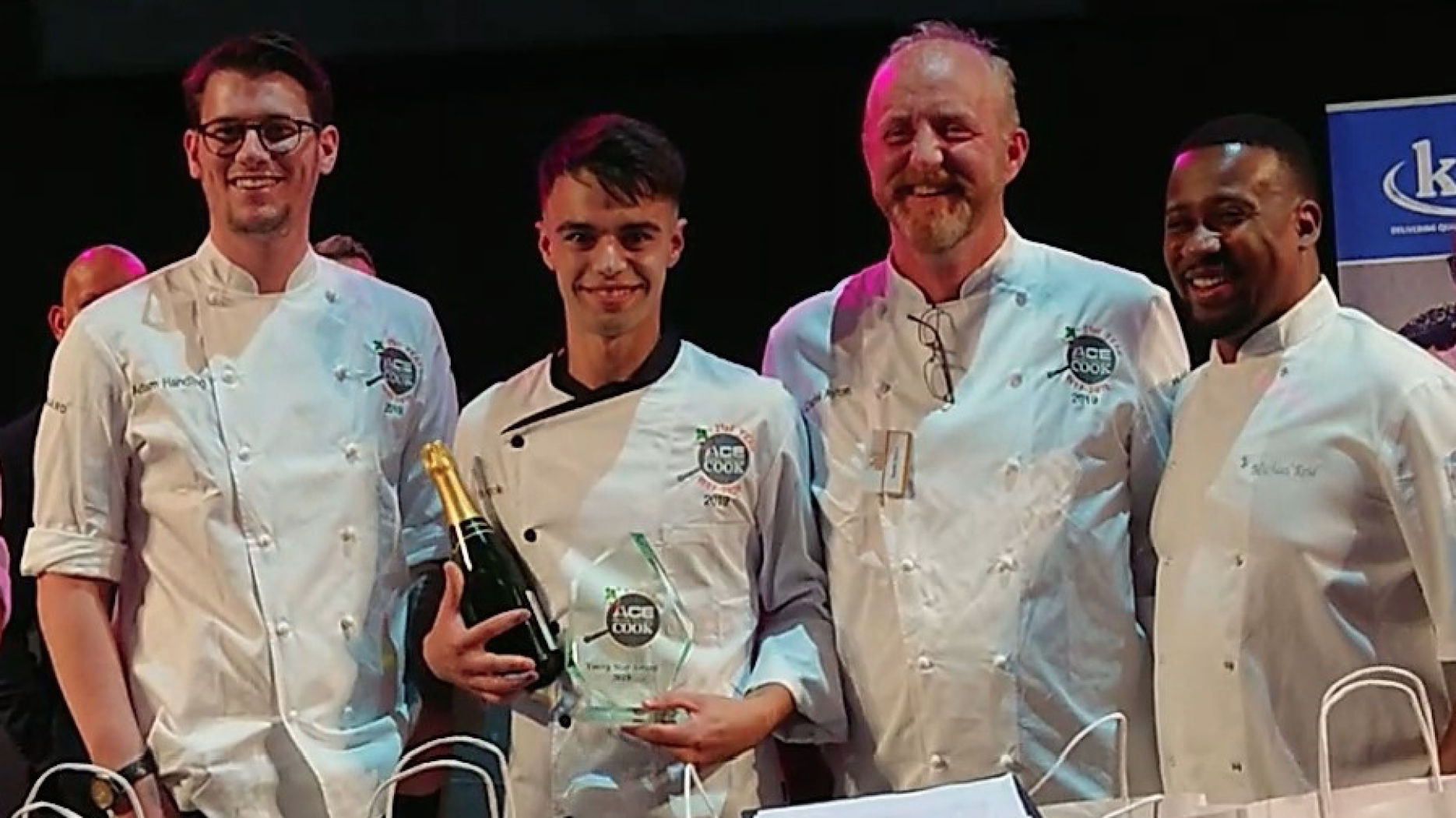Emanuele Ciafardini, won the Young Star Chef Award BaxterStorey and Blue Apple celebrate success at ACE Ready Steady Cook