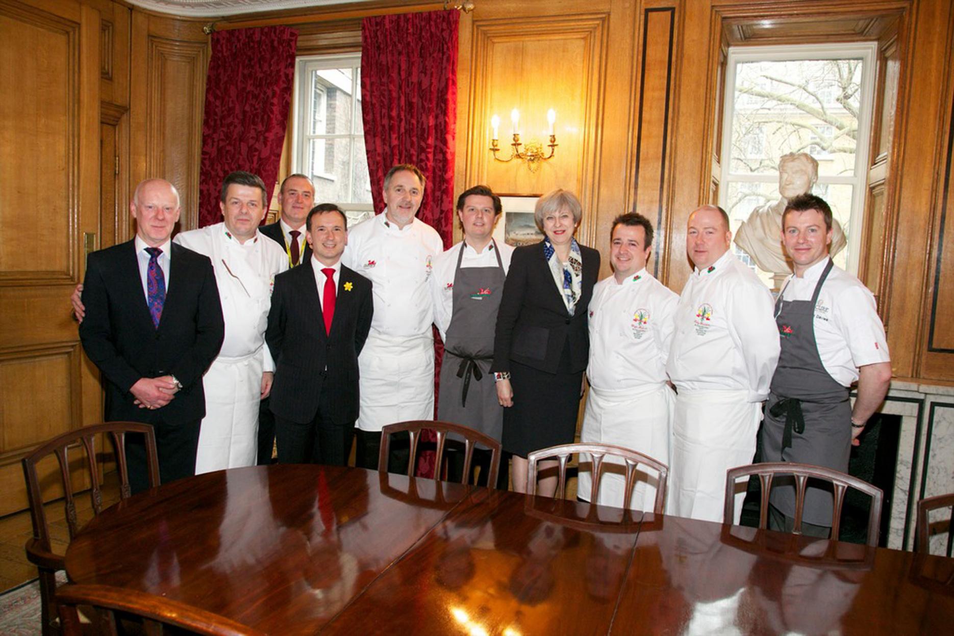 Welsh chefs prepare canapés for Prime Minister at 10 Downing Street Welsh chefs prepare canapés for Prime Minister at 10 Downing Street
